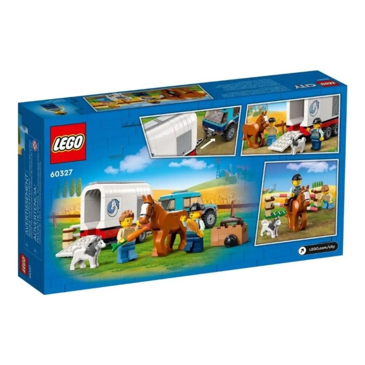 LEGO City At Nakliye Aracı 60327 - 6 Yaş ve Üzeri Çocuklar için Nakliye Oyuncağı Yapım Seti (196 Parça) - Roket Oyuncak