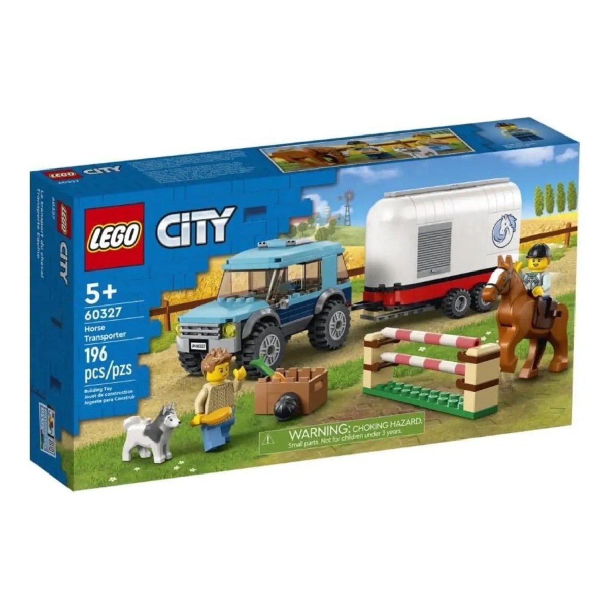 LEGO City At Nakliye Aracı 60327 - 6 Yaş ve Üzeri Çocuklar için Nakliye Oyuncağı Yapım Seti (196 Parça) - Roket Oyuncak