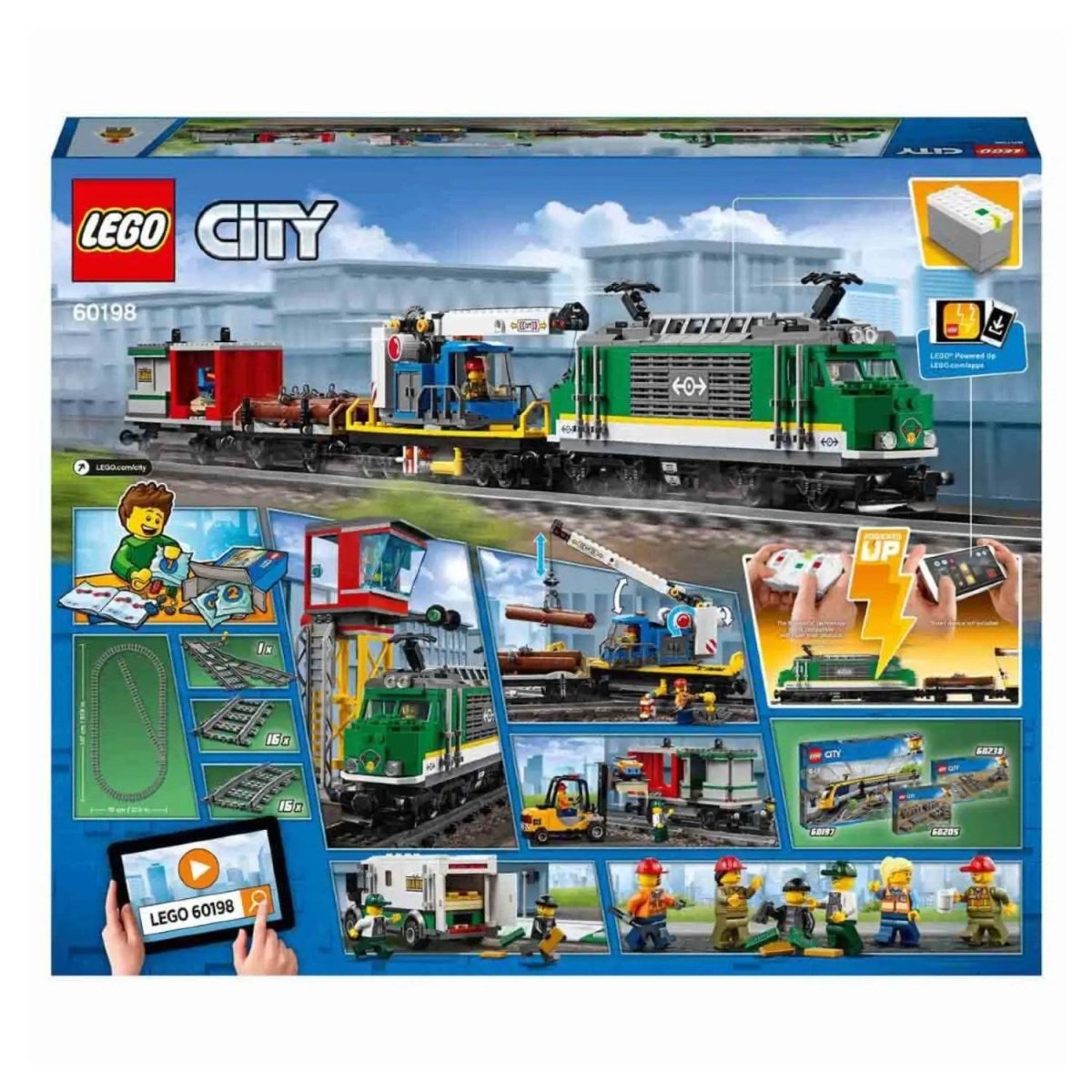 LEGO City Kargo Treni 60198 - 6 Yaş ve Üzeri Tren Seven Çocuklar için City Setleriyle Uyumlu Tamamlayıcı Yaratıcı Oyuncak Yapım Seti (1226 Parça) - Roket Oyuncak