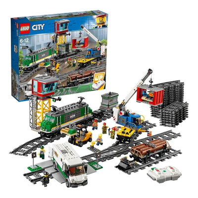 LEGO City Kargo Treni 60198 - 6 Yaş ve Üzeri Tren Seven Çocuklar için City Setleriyle Uyumlu Tamamlayıcı Yaratıcı Oyuncak Yapım Seti (1226 Parça) - Roket Oyuncak