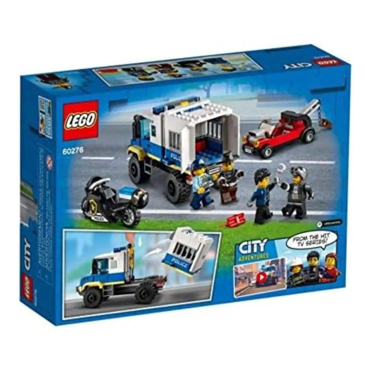 LEGO City Mahkum Nakliye Aracı 60276 Yapım Seti Çocuklar için Harika bir Polis Oyuncağı (244 Parça) - Roket Oyuncak