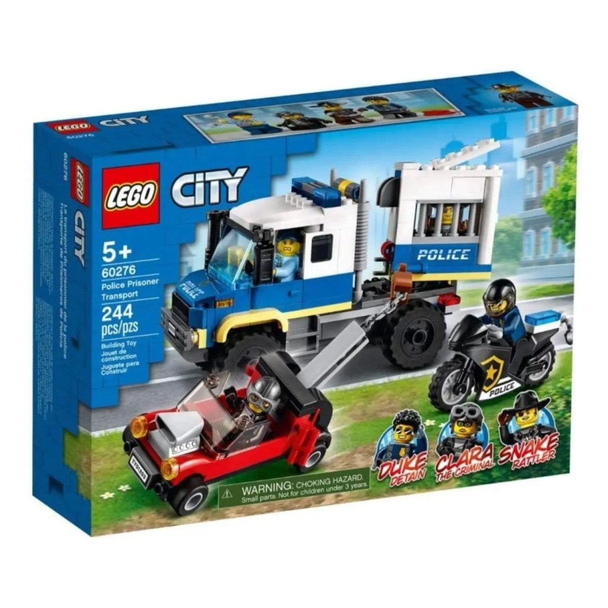 LEGO City Mahkum Nakliye Aracı 60276 Yapım Seti Çocuklar için Harika bir Polis Oyuncağı (244 Parça) - Roket Oyuncak