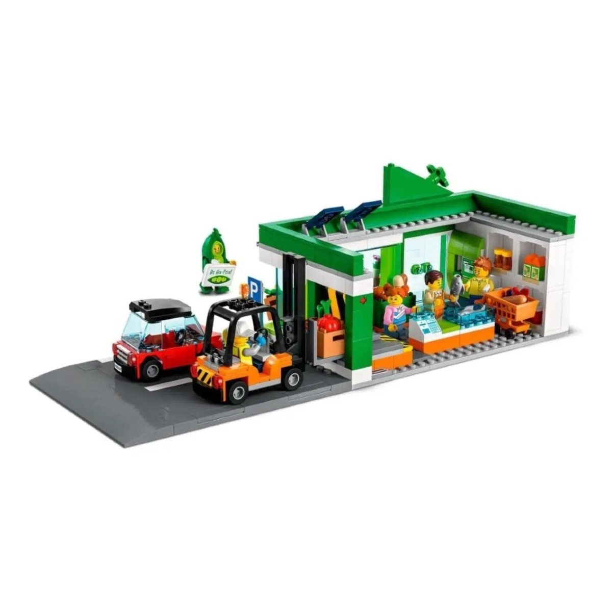 LEGO City Market 60347 - 6 Yaş ve Üzeri Çocuklar için Zengin Özelliklerle Dolu bir Dükkan İçeren Oyuncak Yapım Seti (404 Parça) - Roket Oyuncak