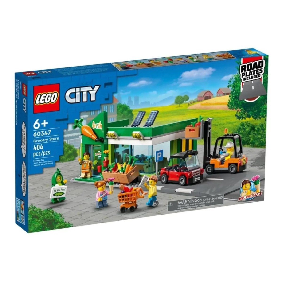 LEGO City Market 60347 - 6 Yaş ve Üzeri Çocuklar için Zengin Özelliklerle Dolu bir Dükkan İçeren Oyuncak Yapım Seti (404 Parça) - Roket Oyuncak