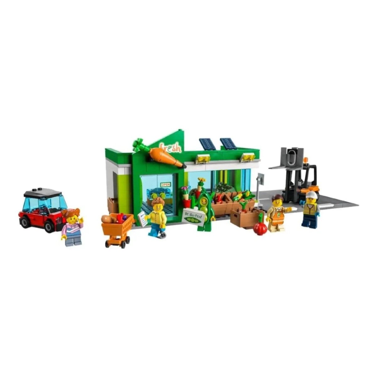 LEGO City Market 60347 - 6 Yaş ve Üzeri Çocuklar için Zengin Özelliklerle Dolu bir Dükkan İçeren Oyuncak Yapım Seti (404 Parça) - Roket Oyuncak