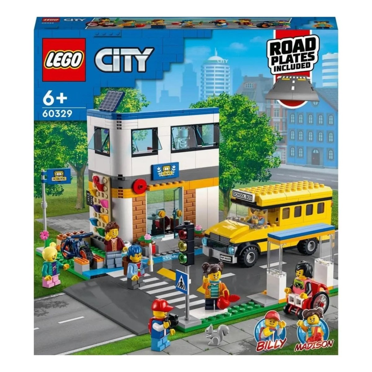 LEGO City Okul Günü 60329 - 6 Yaş ve Üzeri Çocuklar İçin 2 LEGO City Tv Karakteri İçeren Okul Oyuncağı Yapım Seti (433 Parça) - Roket Oyuncak