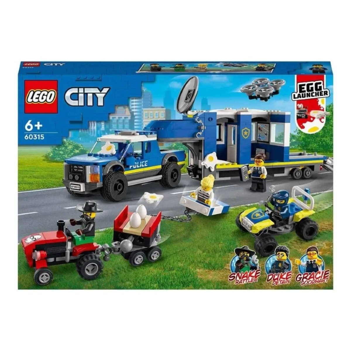 LEGO City Polis Mobil Komuta Kamyonu 60315 - 6 Yaş ve Üzeri Çocuklar için Polis Oyuncağı Yapım Seti (436 Parça) - Roket Oyuncak