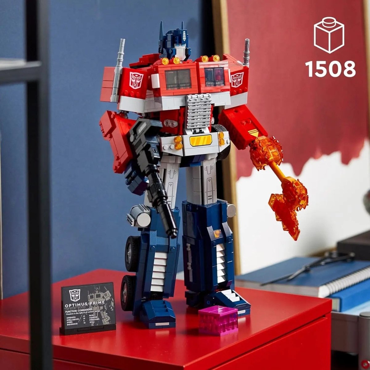 LEGO Icons Optimus Prime 10302 Yetişkinler için bir Transformers Efsanesi’nin Koleksiyonluk Model Yapım Seti (1508 Parça) - Roket Oyuncak