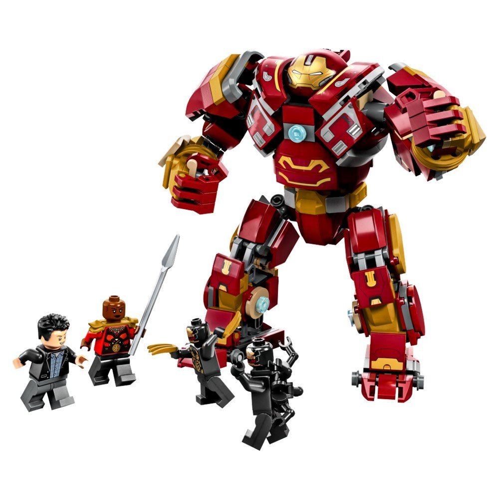 LEGO Marvel Hulkbuster: Wakanda Savaşı 76247 - 8 Yaş ve Üzeri Çocuklar için Robot ve Minifigürler İçeren Yaratıcı Oyuncak Yapım Seti (385 Parça) - Roket Oyuncak