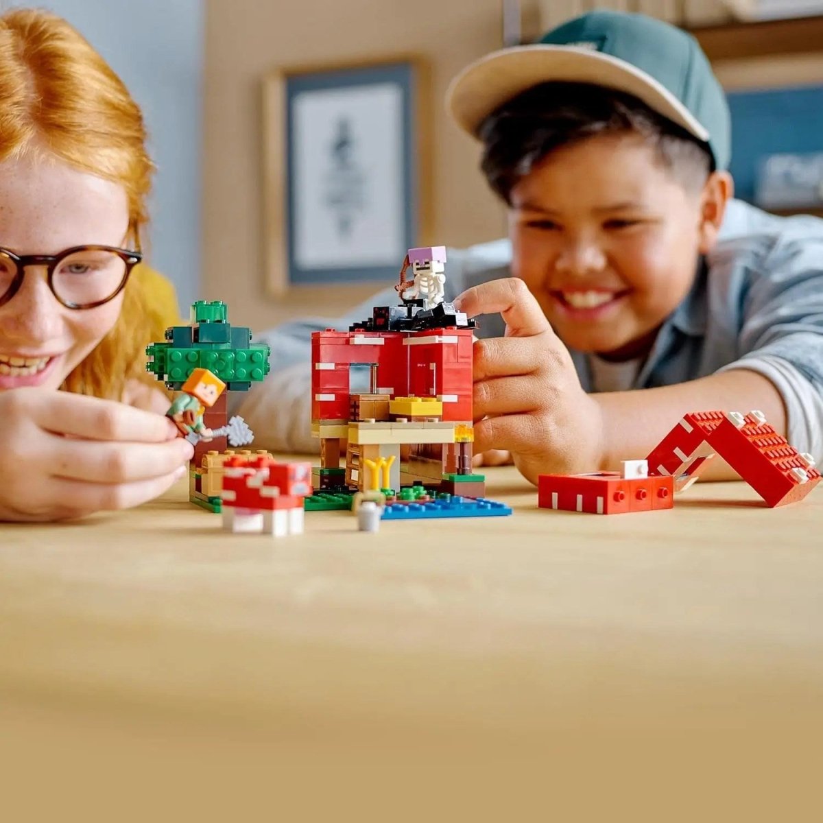 LEGO Minecraft Mantar Evi 21179 – Macera Oyunlarını Seven Çocuklar İçin Oyuncak Ev İçeren Yaratıcı Oyuncak Yapım Seti (272 Parça) - Roket Oyuncak