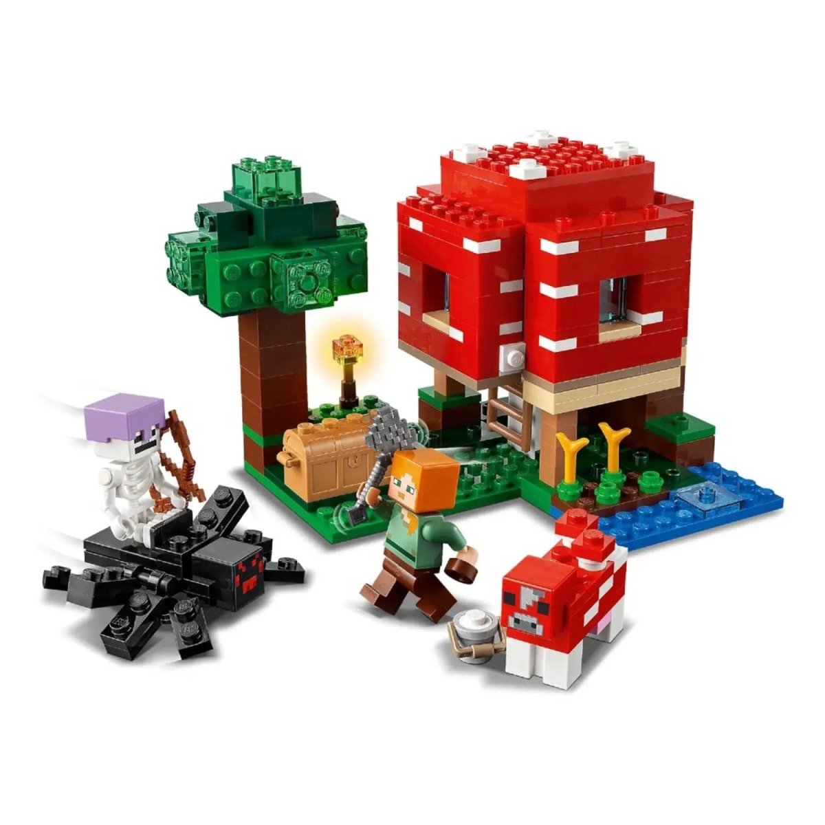 LEGO Minecraft Mantar Evi 21179 – Macera Oyunlarını Seven Çocuklar İçin Oyuncak Ev İçeren Yaratıcı Oyuncak Yapım Seti (272 Parça) - Roket Oyuncak