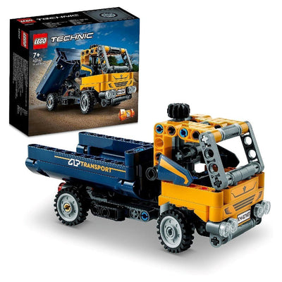 LEGO Technic Damperli Kamyon 42147 - İnşaat Oyuncaklarını Seven 7 Yaş ve Üzeri Çocuklar için Oyuncak Yapım Seti (177 Parça) - Roket Oyuncak