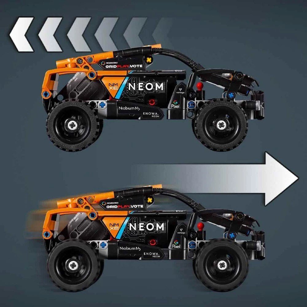 LEGO Technic NEOM McLaren Extreme E Yarış Arabası 42166 252 Parçalı, Çek-Bırak Fonksiyonlu Arazi Yarış Aracı Seti - Roket Oyuncak
