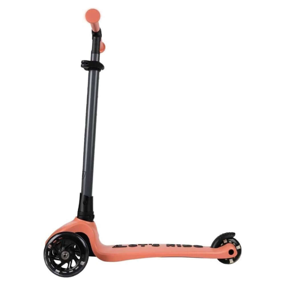 Let's Ride 3 Tekerlekli Katlanabilir Işıklı Scooter Somon - Roket Oyuncak