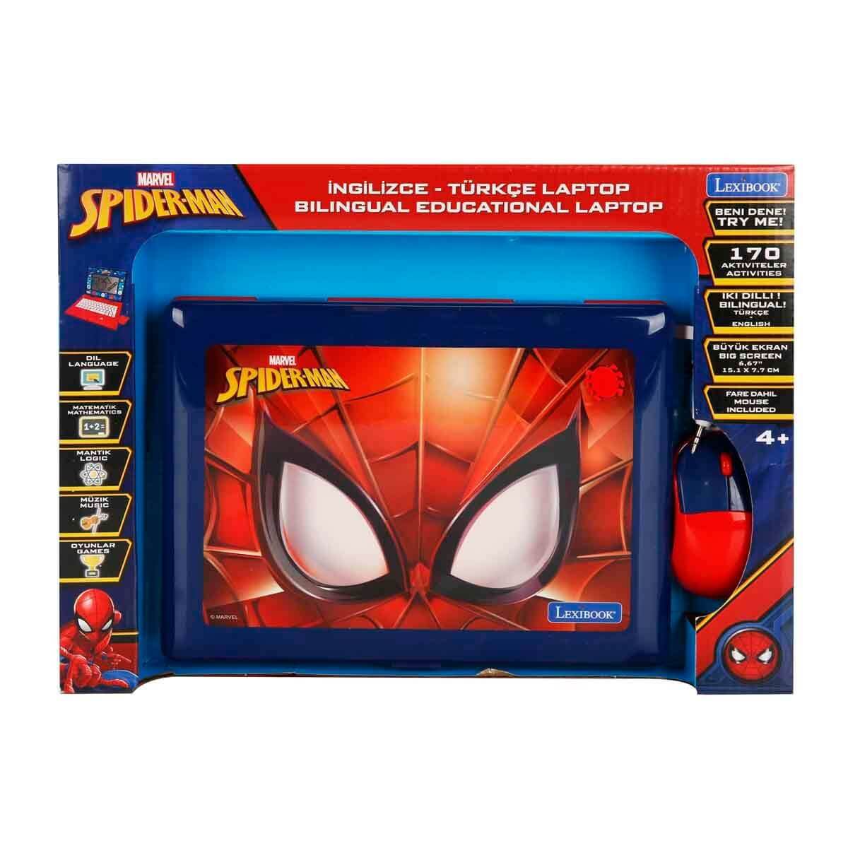 Lexibok Marvel Spiderman İngilizce Türkçe Laptop - Roket Oyuncak