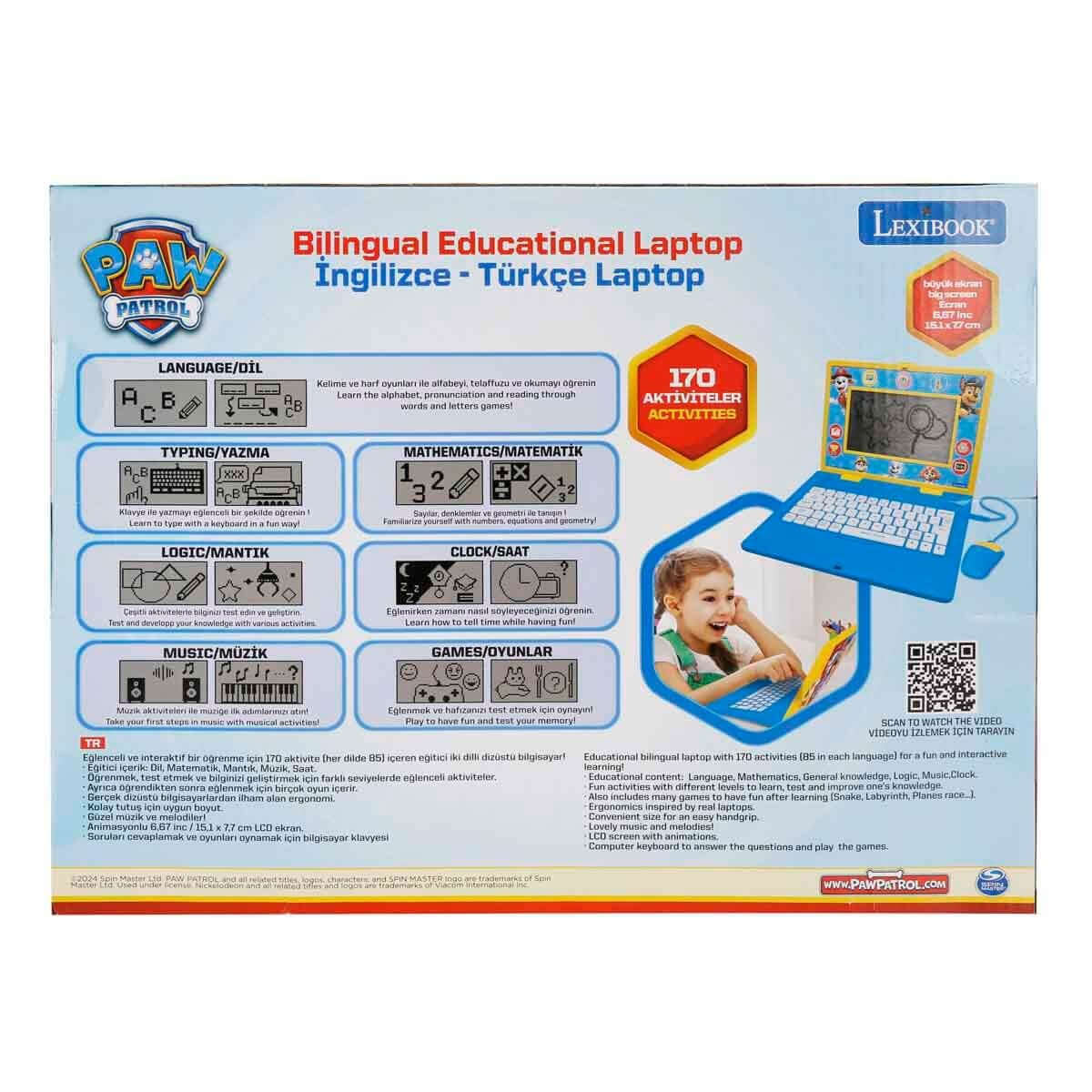 Lexibok Paw Patrol İngilizce Türkçe Laptop - Roket Oyuncak