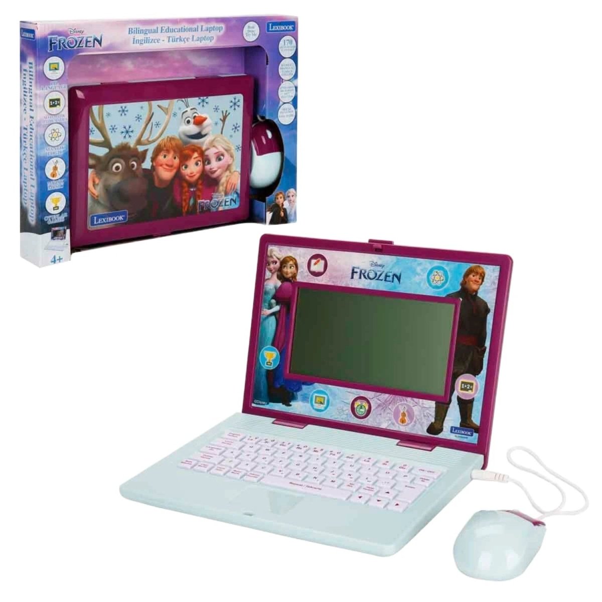 Lexibook Frozen İngilizce Türkçe Laptop - Roket Oyuncak
