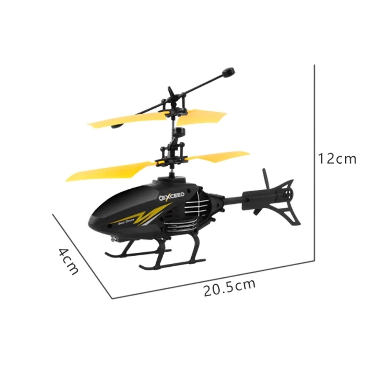 LH 1804 El Sensörlü Helikopter USB Şarj 20 Cm Kırmızı - Roket Oyuncak
