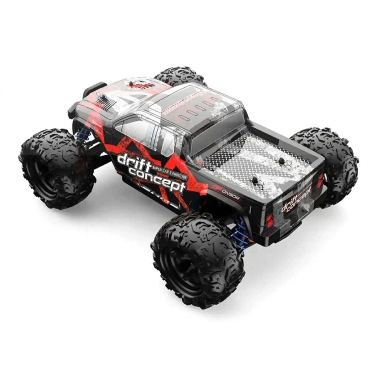 Lightning Speed Racing 1:18 4x4 Brushless Profesyonel RC Araba (60 KM/H) Kırmızı - Roket Oyuncak