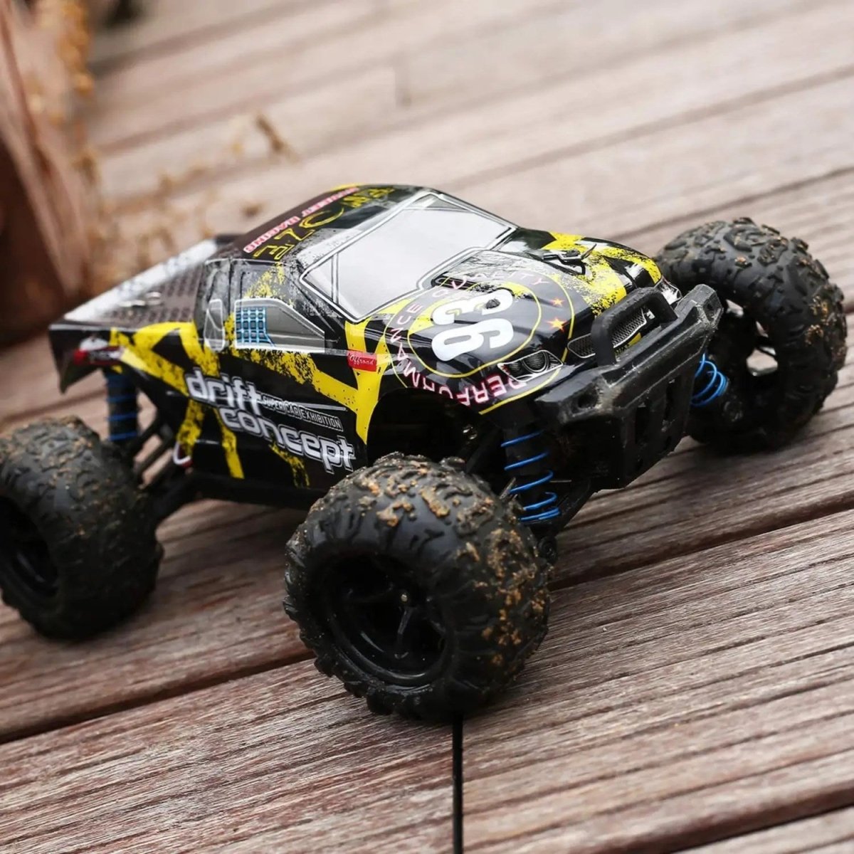 Lightning Speed Racing 1:18 4x4 Brushless Profesyonel RC Araba (60 KM/H) Sarı - Roket Oyuncak