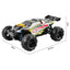 Lightning Speed Racing 1:18 4x4 Brushless RC Araba (60 KM/H) Sarı - Roket Oyuncak