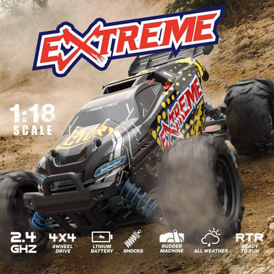 Lightning Speed Racing 1:18 4x4 Brushless RC Araba (60 KM/H) Sarı - Roket Oyuncak