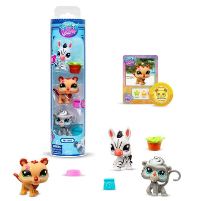 Littlest Pet Shop Minişler 3’lü Figür Seti S2 Zebra – Aslan – Maymun - Roket Oyuncak