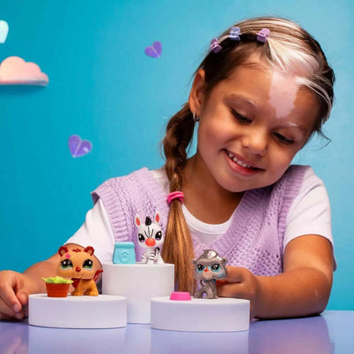 Littlest Pet Shop Minişler 3’lü Figür Seti S2 Zebra – Aslan – Maymun - Roket Oyuncak