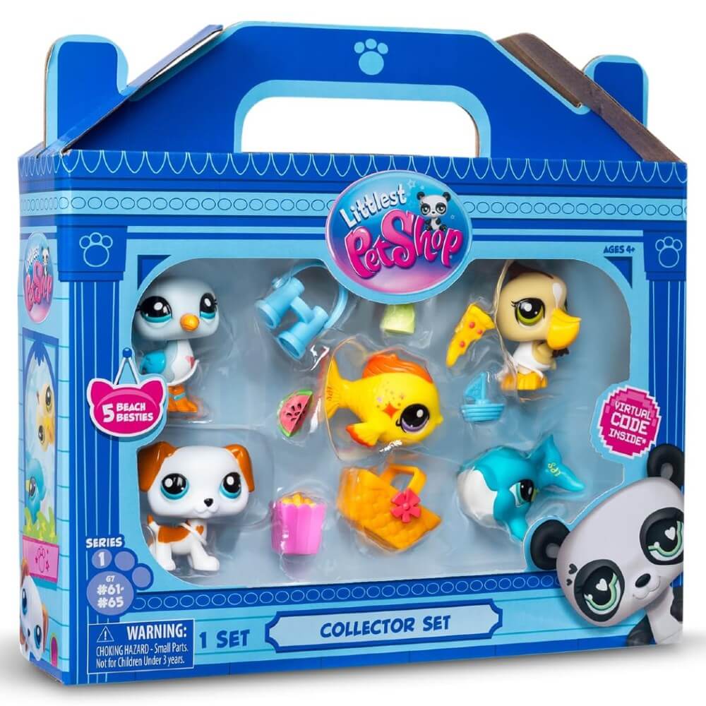 Littlest Pet Shop Minişler 5 li Figür Seti S1 Minişler Tatilde - Roket Oyuncak