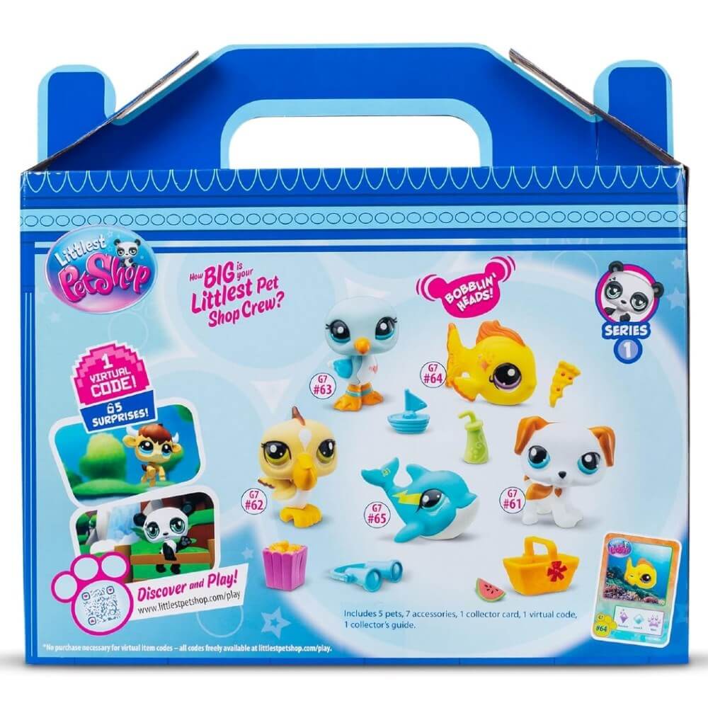 Littlest Pet Shop Minişler 5 li Figür Seti S1 Minişler Tatilde - Roket Oyuncak