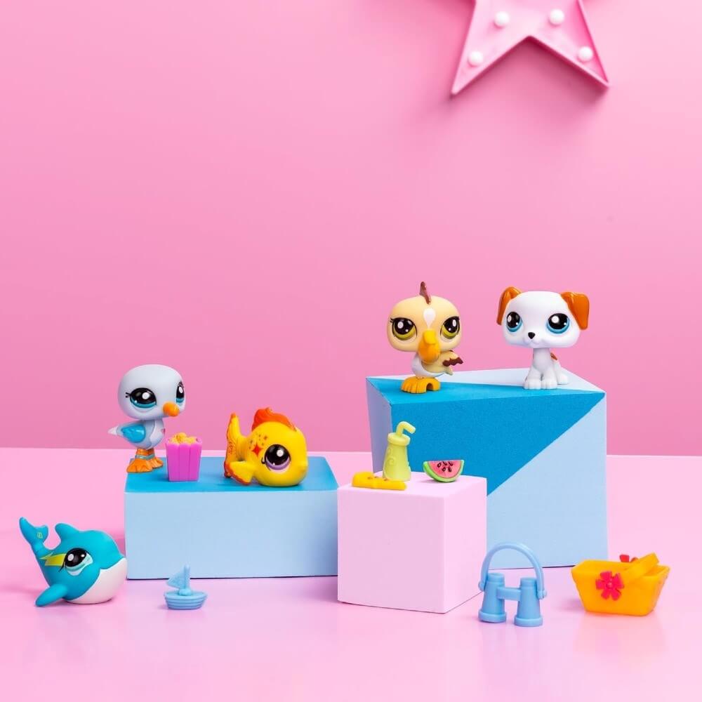 Littlest Pet Shop Minişler 5 li Figür Seti S1 Minişler Tatilde - Roket Oyuncak