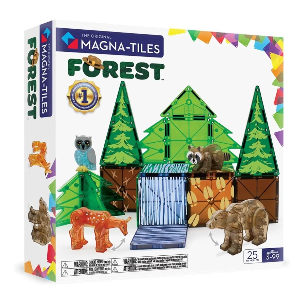 Magna Tiles Manyetik Bloklar Orman Hayvanları 25 Parça - Roket Oyuncak