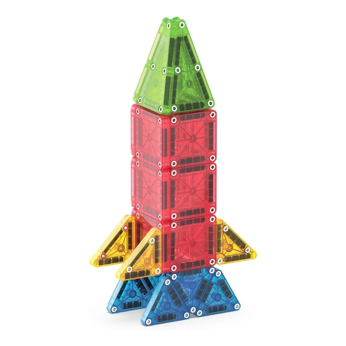 MAGNA-TILES Travel Seyahat Seti Manyetik Bloklar 26 Parçalı microMAGS Taşınabilir Geometrik Yapım Seti - Roket Oyuncak