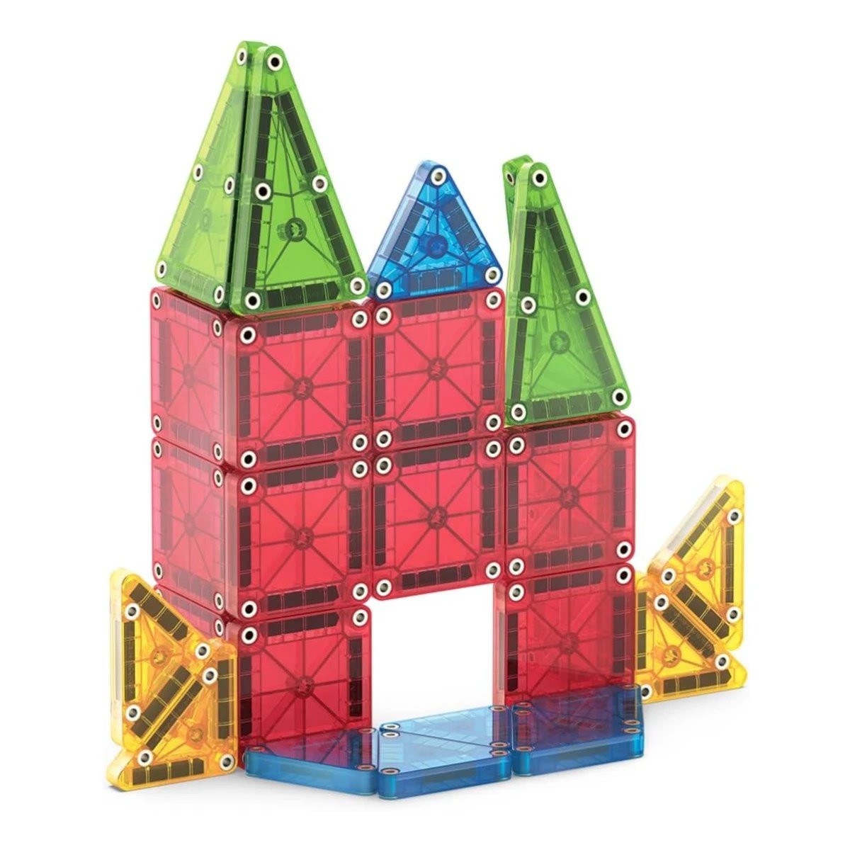 MAGNA-TILES Travel Seyahat Seti Manyetik Bloklar 26 Parçalı microMAGS Taşınabilir Geometrik Yapım Seti - Roket Oyuncak