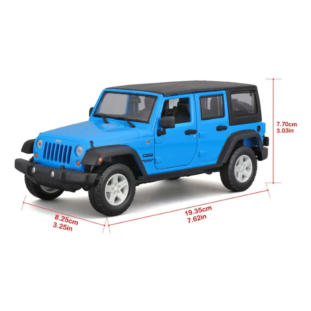 Maisto Se Trucks 15 Jeep Wrangler Unlimited Model Araba Mavi - Roket Oyuncak