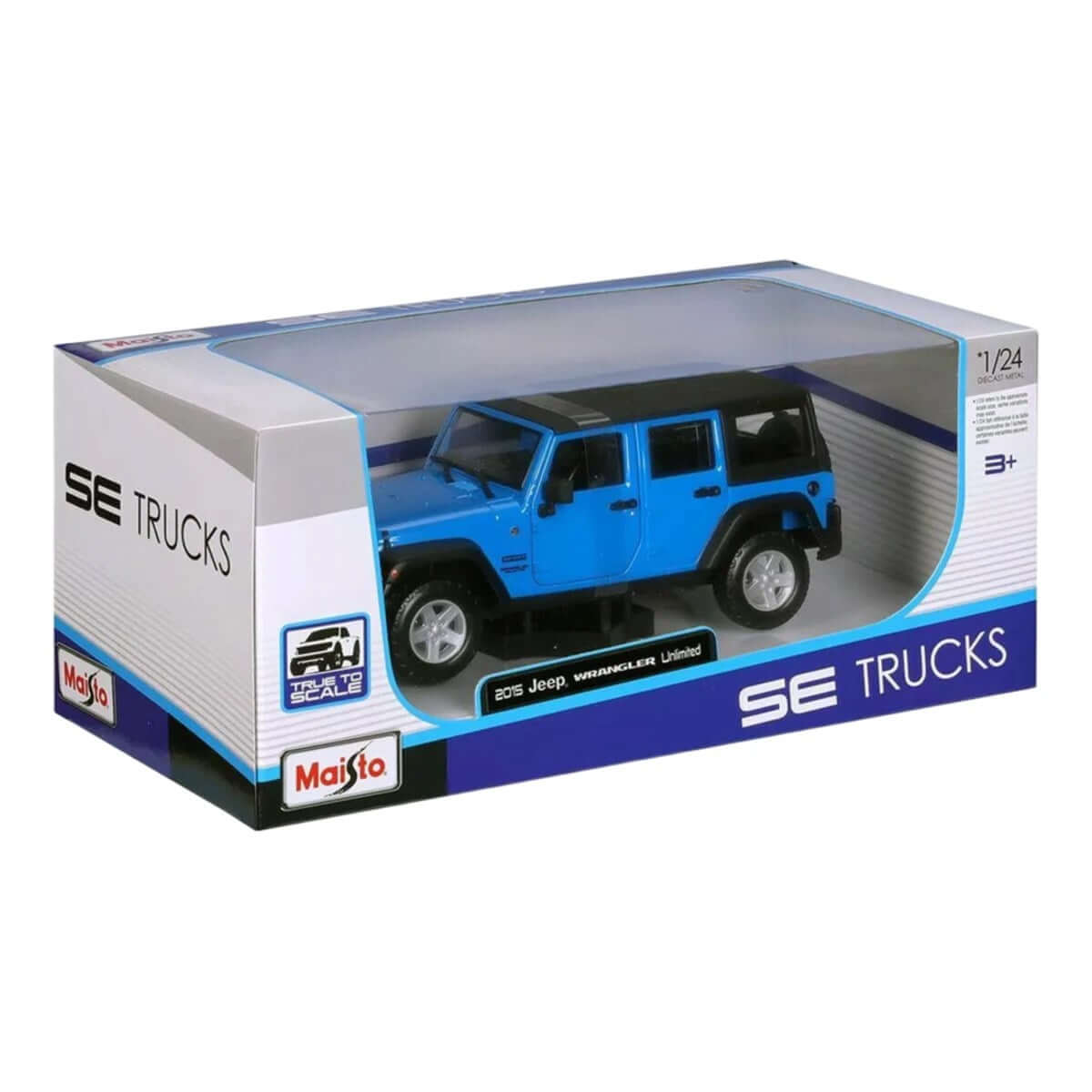 Maisto Se Trucks 15 Jeep Wrangler Unlimited Model Araba Mavi - Roket Oyuncak