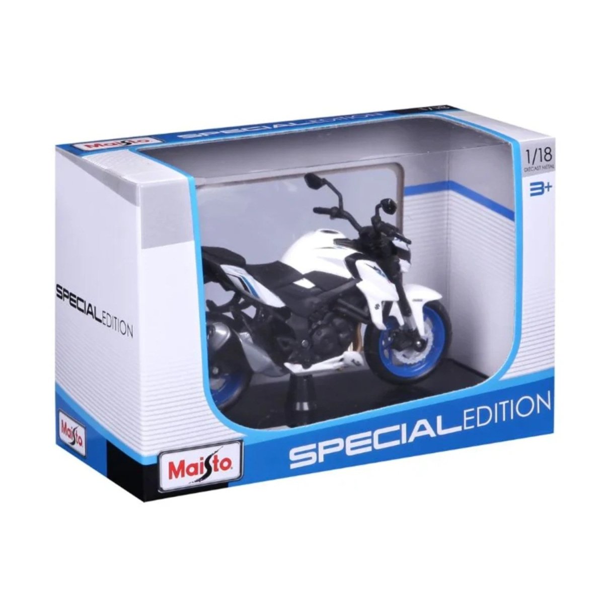Maisto Special Edition Suzuki GSX - S750 ABS 1:18 Ölçekli, Die - Cast Metal Gövdeli, Detaylı İşçilik ve Sergileme Standlı Koleksiyonluk Model - Roket Oyuncak