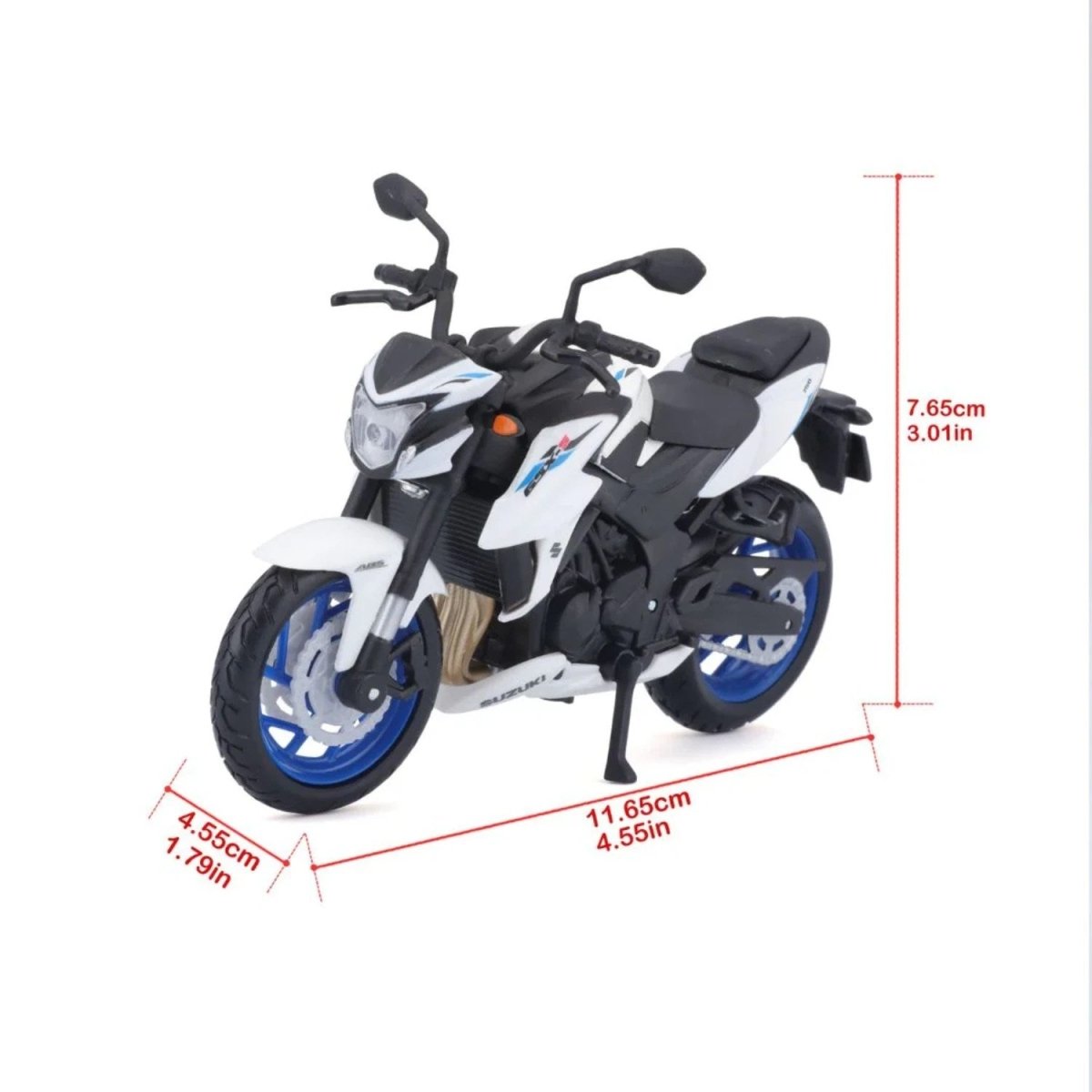 Maisto Special Edition Suzuki GSX - S750 ABS 1:18 Ölçekli, Die - Cast Metal Gövdeli, Detaylı İşçilik ve Sergileme Standlı Koleksiyonluk Model - Roket Oyuncak