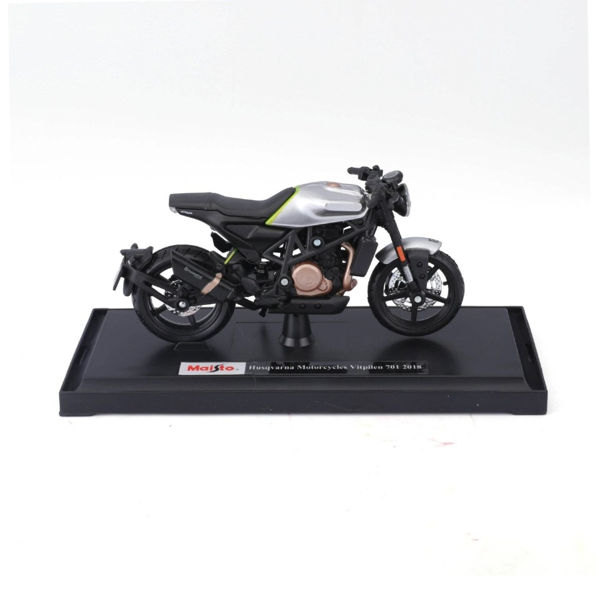 Maisto Special Edition Vitpilen 701 2018 1:18 Ölçekli, Die - Cast Motosiklet Metal Gövdeli, Detaylı İşçilik ve Sergileme Standlı Koleksiyonluk Model - Roket Oyuncak