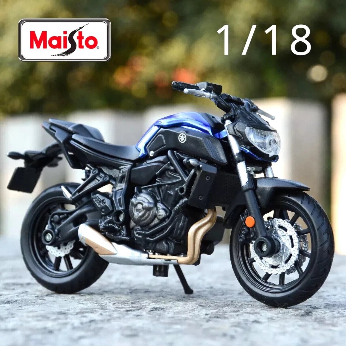 Maisto Special Edition Yamaha MT - 07 2018 1:18 Ölçekli, Die - Cast Motosiklet Metal Gövdeli, Detaylı İşçilik ve Sergileme Standlı Koleksiyonluk Model - Roket Oyuncak