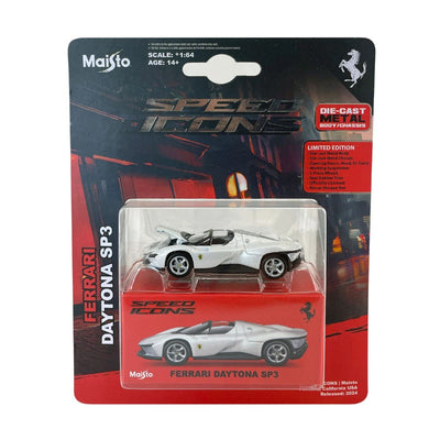 Maisto Speed Icons Ferrari Daytona SP3 Beyaz - Roket Oyuncak