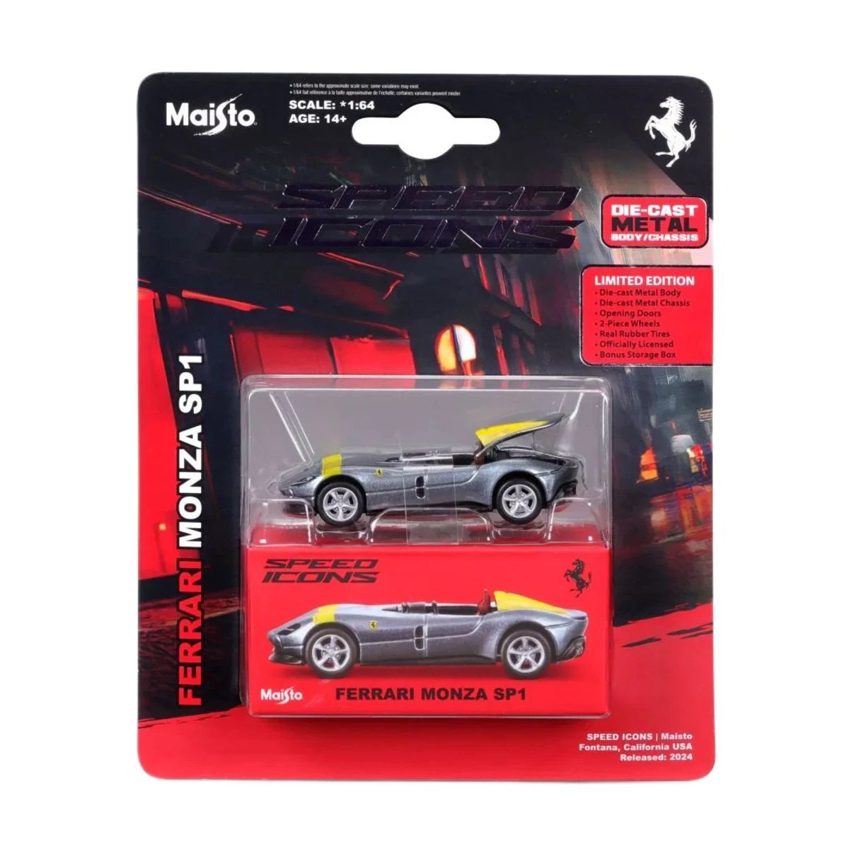 Maisto Speed Icons Ferrari Monza SP1 Gümüş - Roket Oyuncak