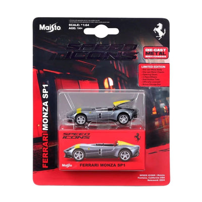 Maisto Speed Icons Ferrari Monza SP1 Gümüş - Roket Oyuncak