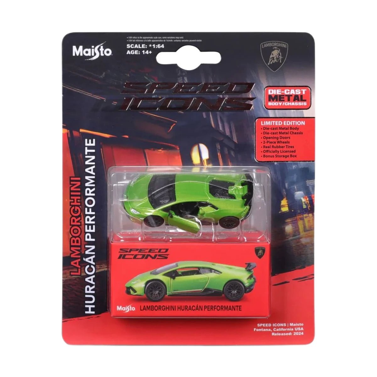 Maisto Speed Icons Lamborghini Huracan Performante Yeşil - Roket Oyuncak