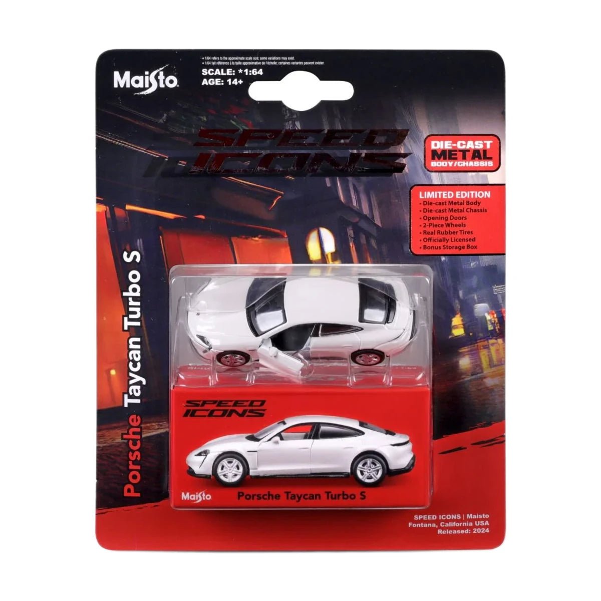 Maisto Speed Icons Porsche Taycan Turbo S Beyaz - Roket Oyuncak
