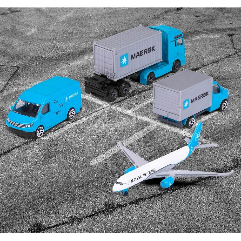 Majorette 4'lü Giftpack Logistic Maersk - Roket Oyuncak