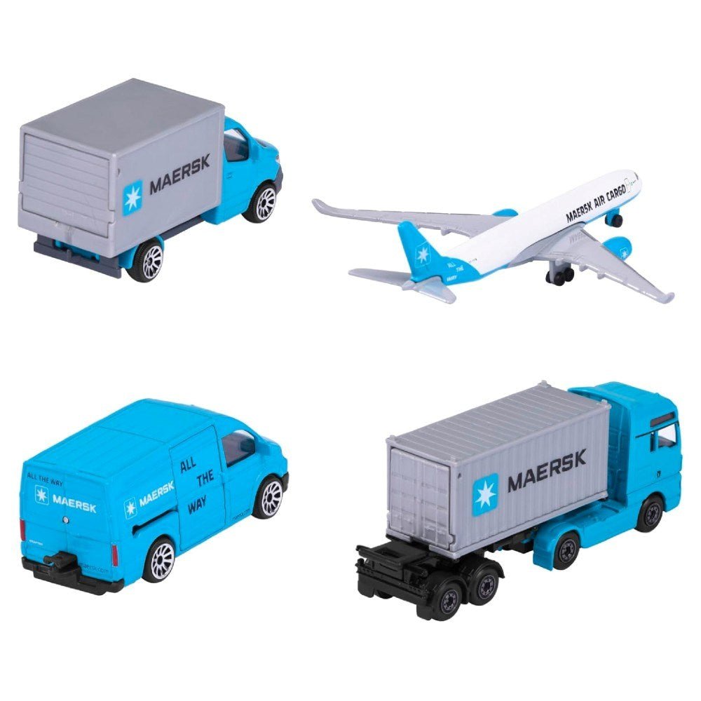 Majorette 4'lü Giftpack Logistic Maersk - Roket Oyuncak
