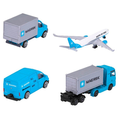 Majorette 4'lü Giftpack Logistic Maersk - Roket Oyuncak