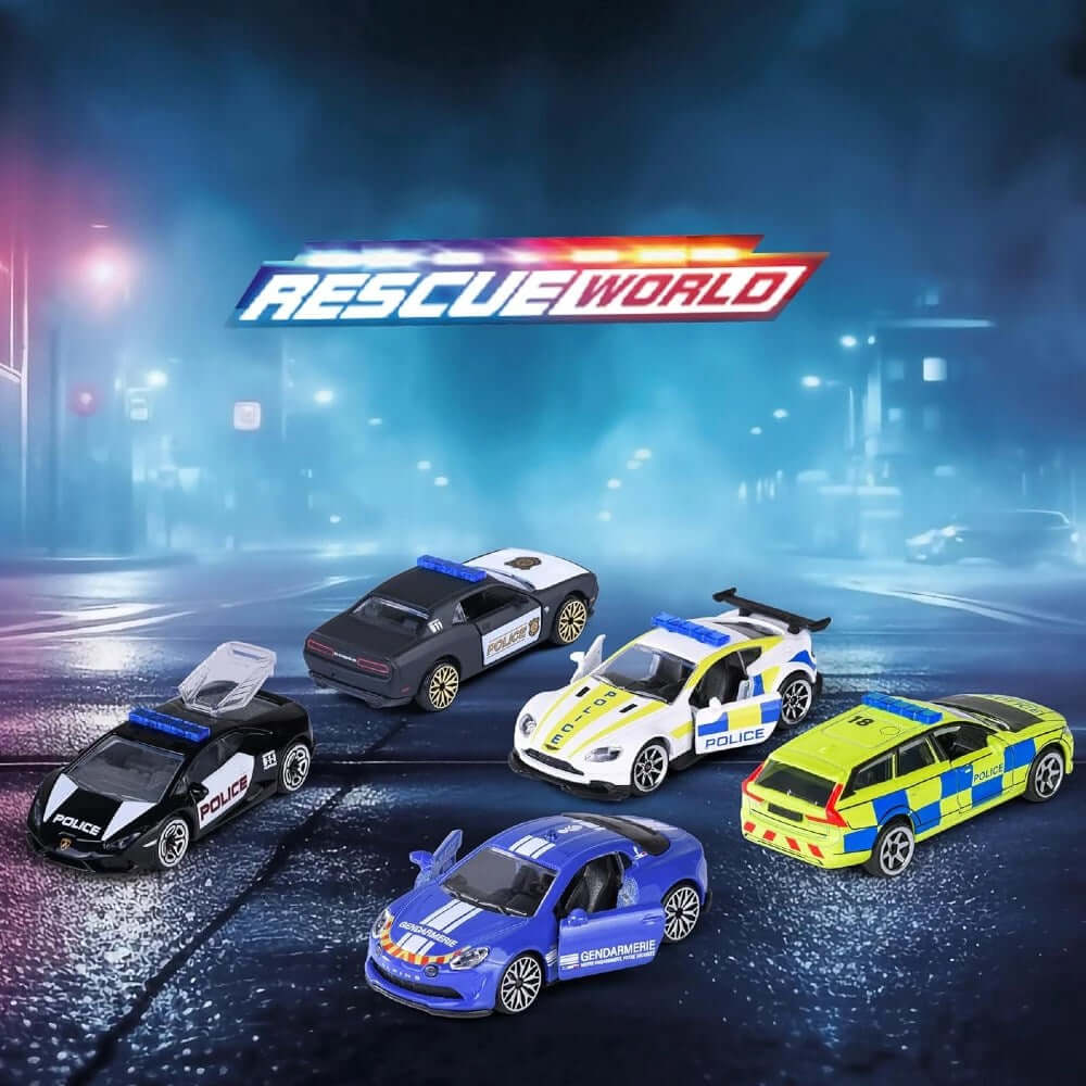 Majorette 5'li Giftpack Model Araçlar Rescue World - Roket Oyuncak