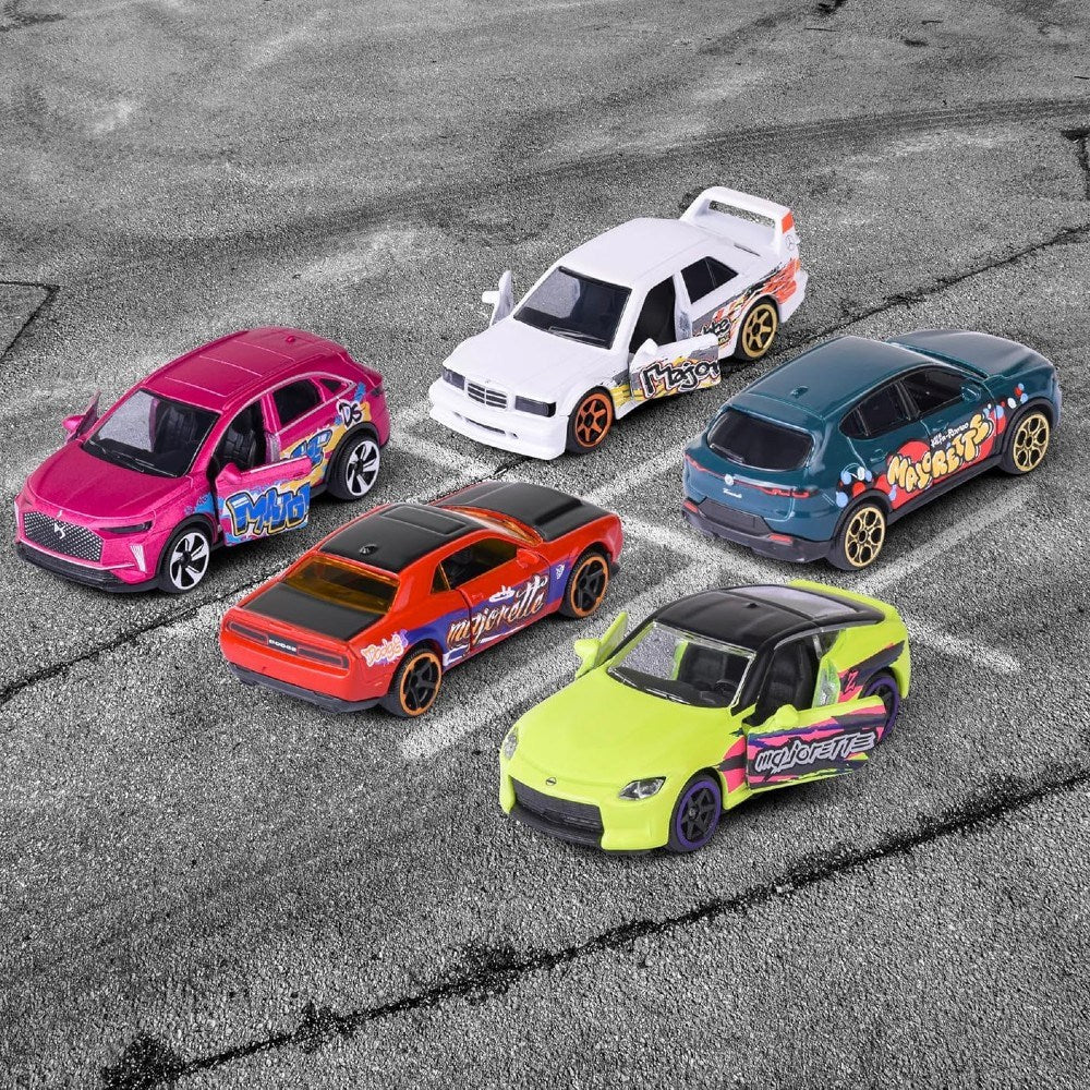 Majorette Limited Edition Series 11: 5'li Giftpack Graffiti Tasarım Die - Cast Model Araç Seti - Roket Oyuncak